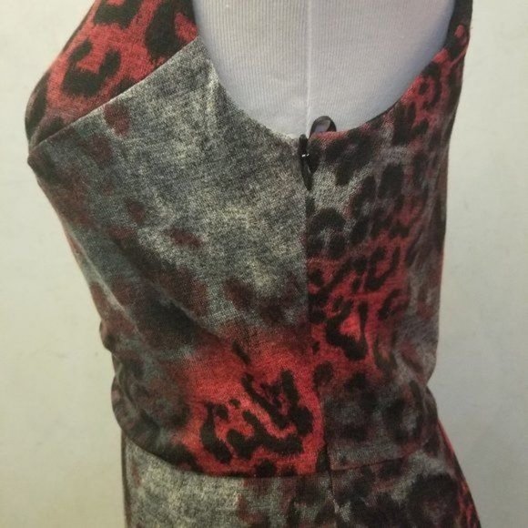 Frank Lyman Design V-neck animal printed dress women's size 4 (252) - Picture 2 of 13